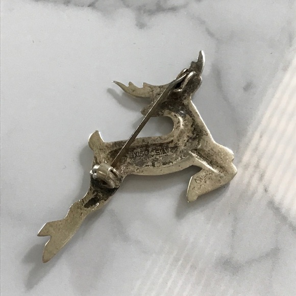 Vintage Mexican Running Dear Brooch - Picture 5 of 5
